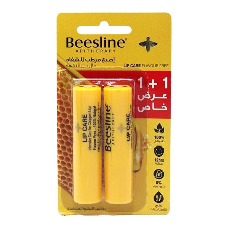 Beesline Lip Balm Flavor Free 1+1 4g