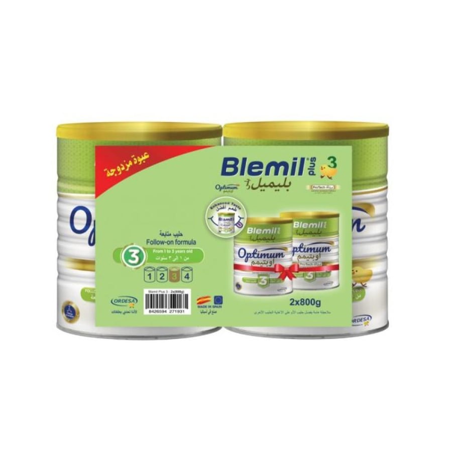 بليميل بلس 3 حليب أطفال عرض 2×800 غرام  1-3 سنوات