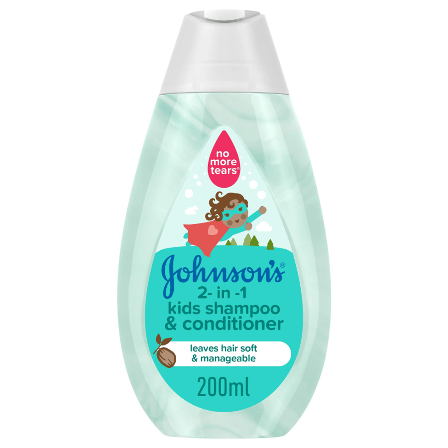 Johnson's 2-in-1 Kids Shampoo & Conditioner, 200ml