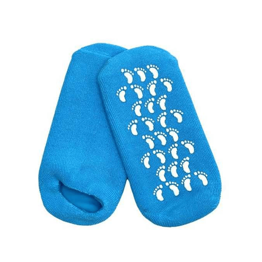 Spa System Gel Moisturizing Foot Socks – Blue