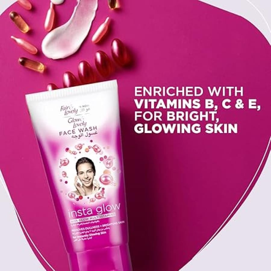 غسول الوجه Insta Glow – تفتيح فوري وتنظيف يومي لبشرة مشرقة – 150g