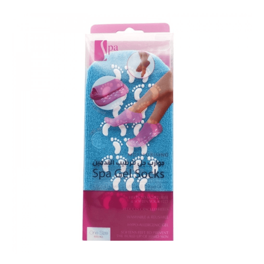 Spa System Gel Moisturizing Foot Socks – Blue