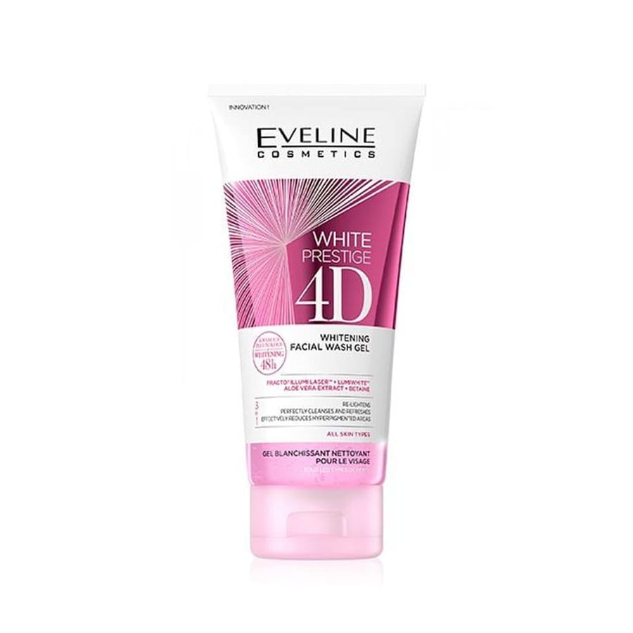 ايفيلين وايت برستيج 4D غسول جل للوجه – تفتيح وتنظيف يومي – 200ml