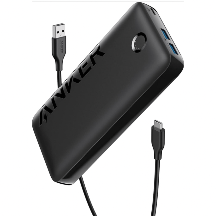 بنك طاقة Anker 20000mAh شحن سريع 20W – باور بانك 3 منافذ