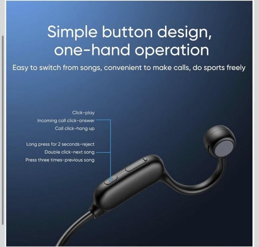 سماعة JOYROOM JR-X2 لاسلكية بتقنية Air Conduction – بلوتوث 5.1 وصوت HD