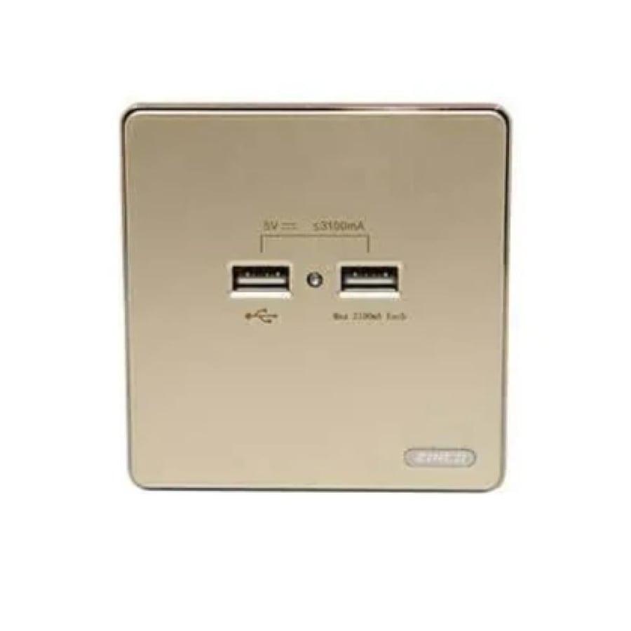 فيش شحن USB مجوز ذهبي