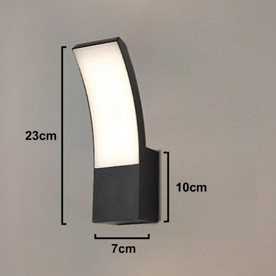 أبليك جداري LED أسود مربع طويل ألومنيوم مشارق العمران