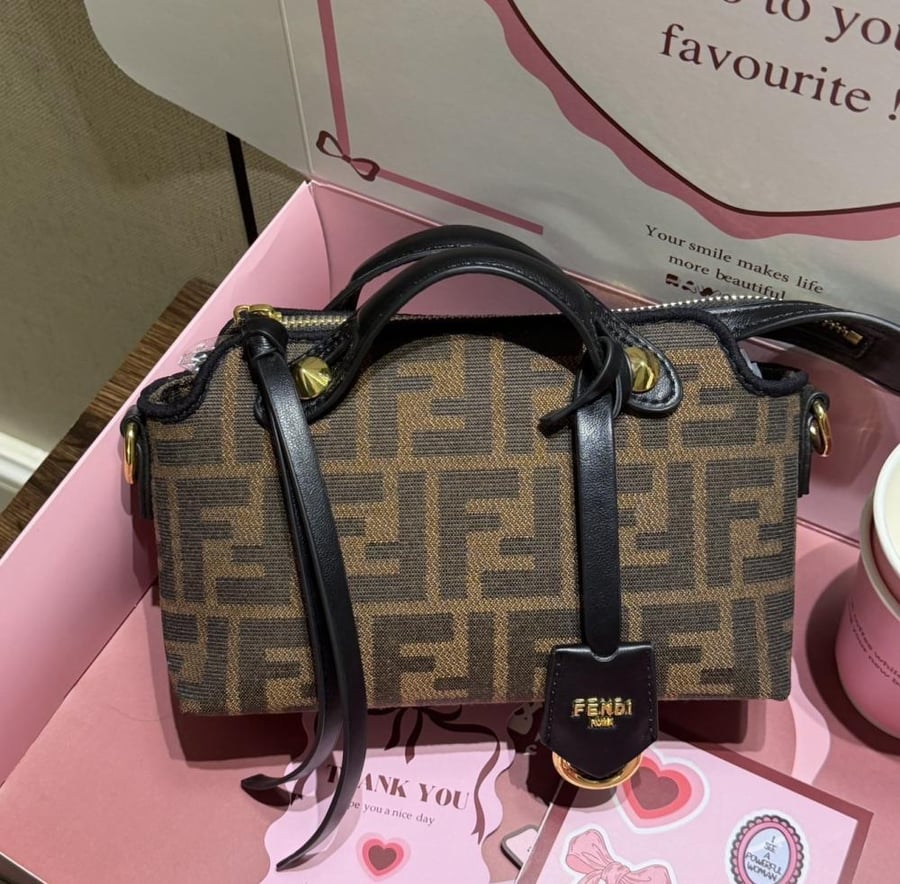 Fendi large letters brown