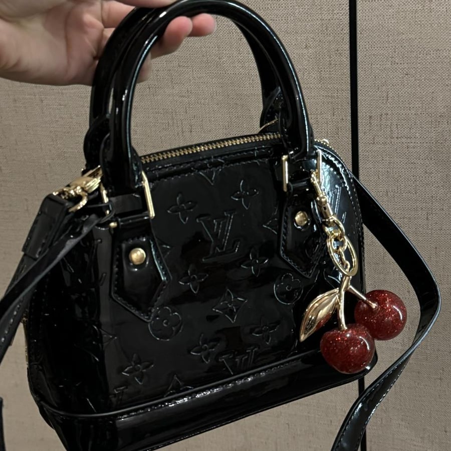 Louis Vuitton classic black with cherry medal