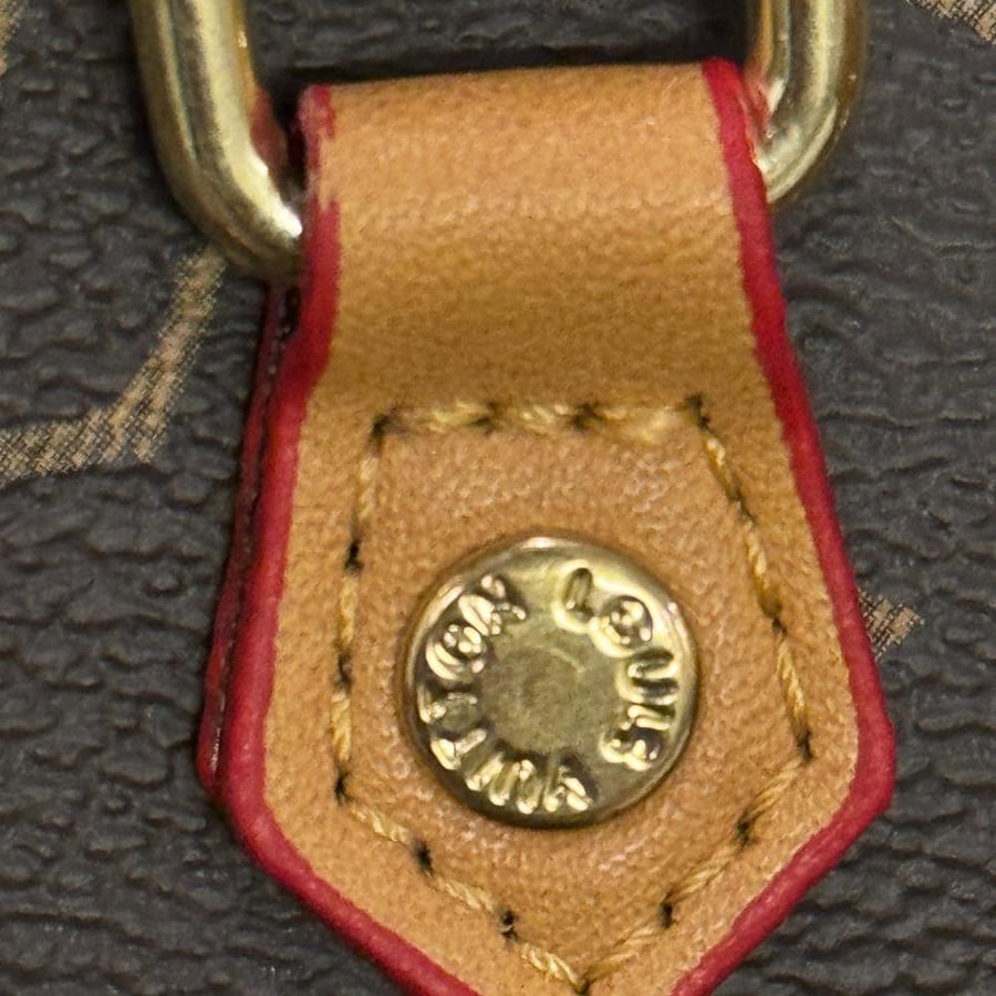 Louis Vuitton Nano Speedy bag with accessories and cherry medal