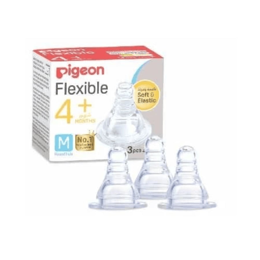 بيجون حلمه سيليكون متوسط ق صندوق Pigeon Medium Silicone Nipple pcs صيدلية نوفا بلس