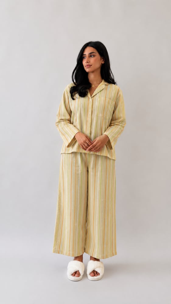 بجامة     Olive Stripe
