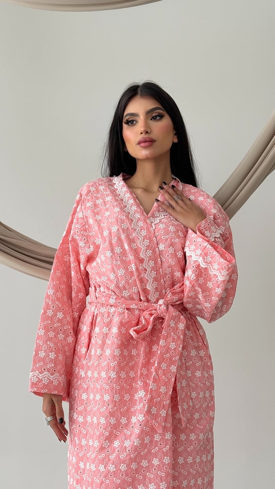 طقم روب نسائي قطني – نجوم
