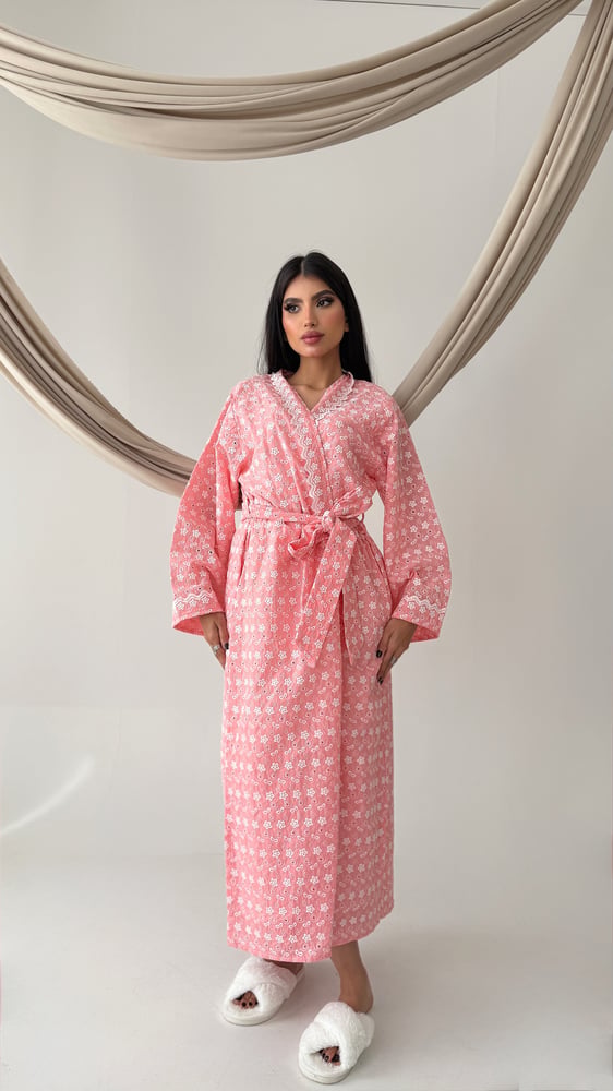 طقم روب نسائي قطني – نجوم