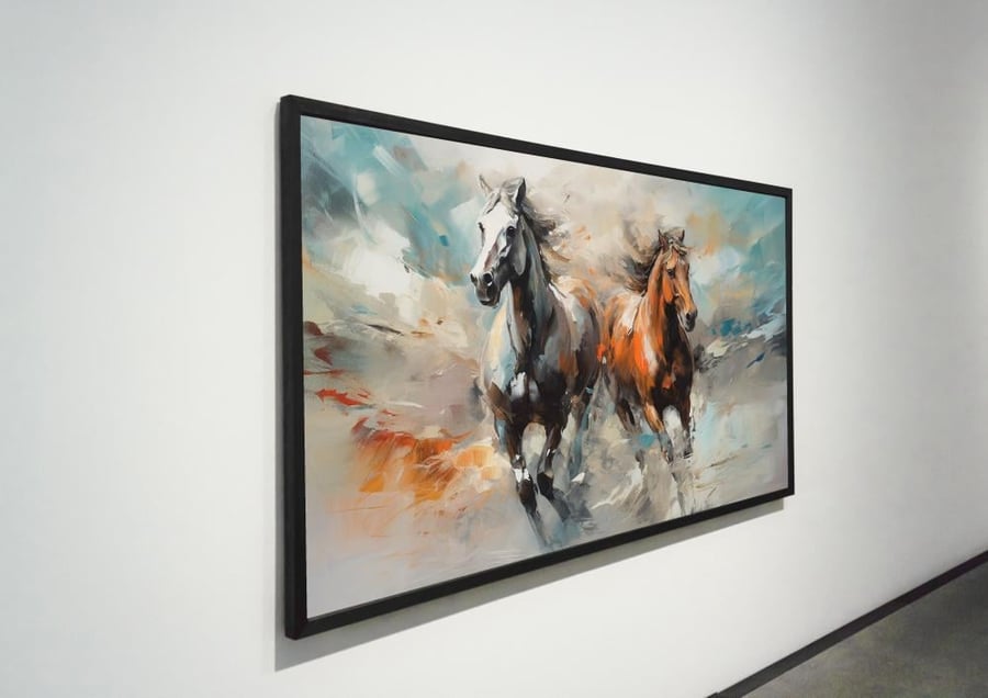 لوحة خيل سريان إقدام كانفاس