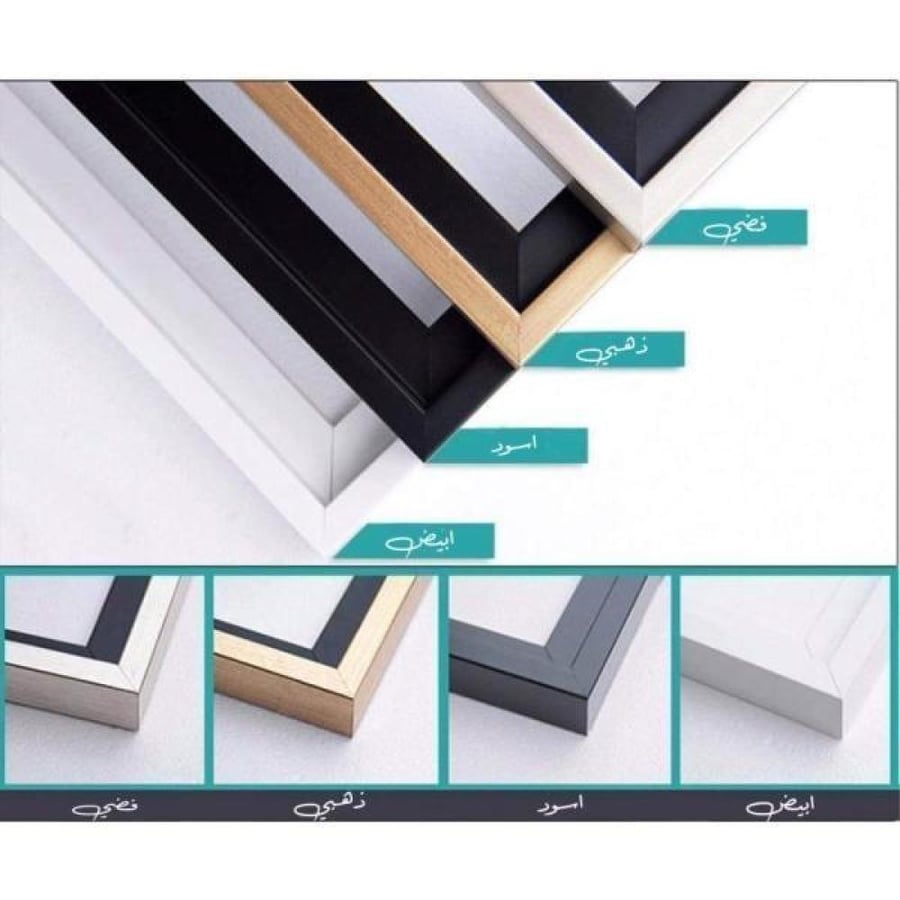 لوحة طاووس ملون ريش كانفاس