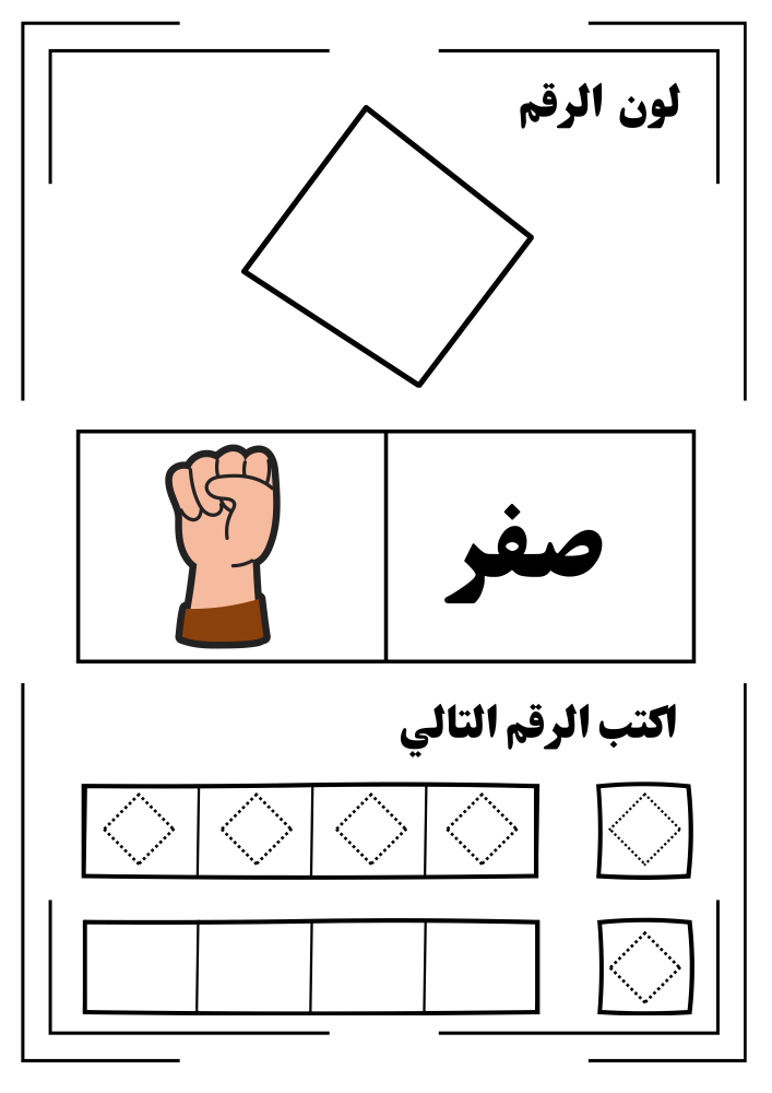 Book to learn the Arabic numbers