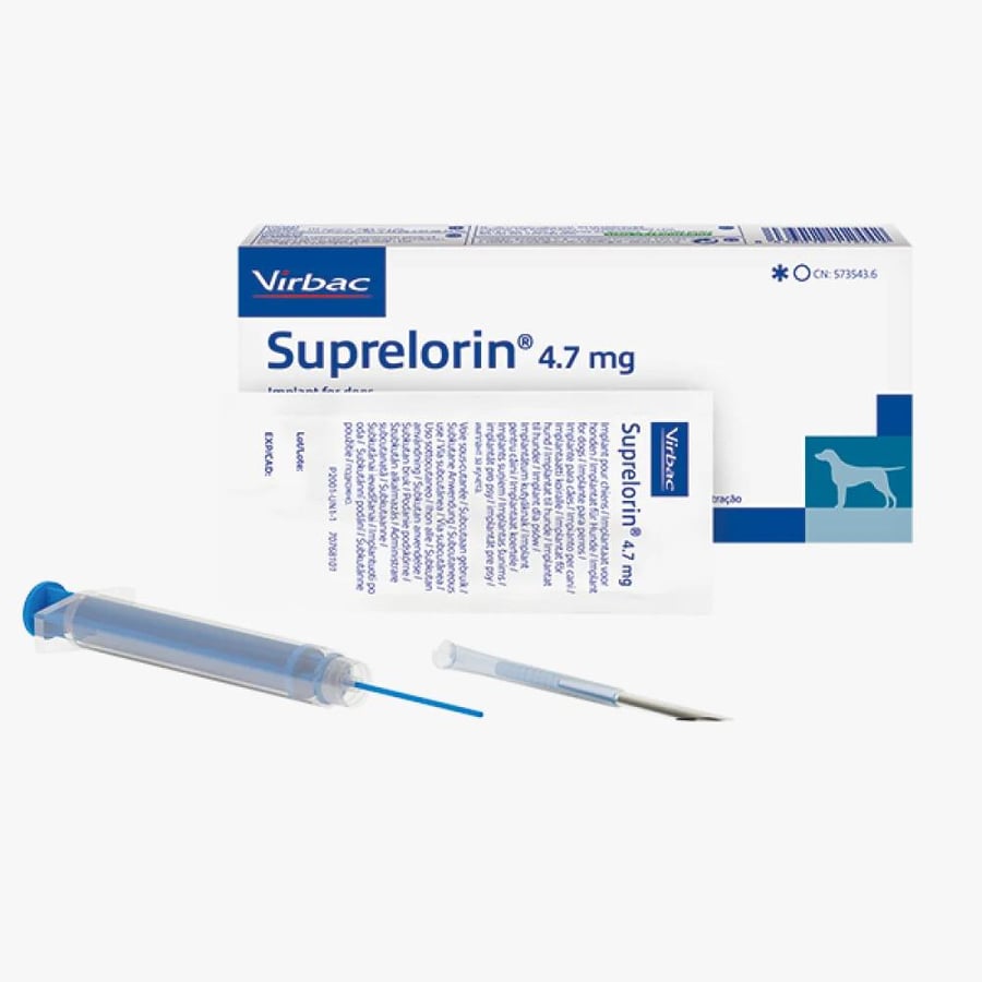 سوبريلورين (Suprelorin) غرسة منع حمل مؤقتة للكلاب والقطط من شركة فيرباك الفرنسية Suprelorin From Verbac Company