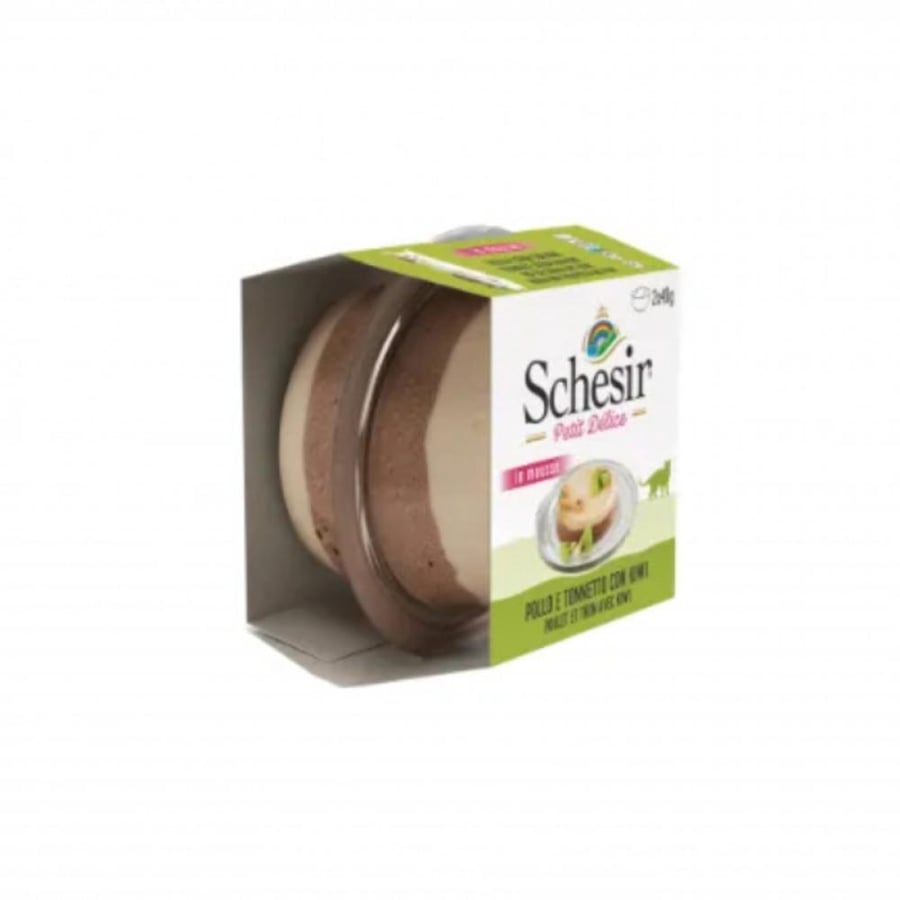 Chizer moist food for adult cats with chicken and tuna flavor with mango - 80 grams