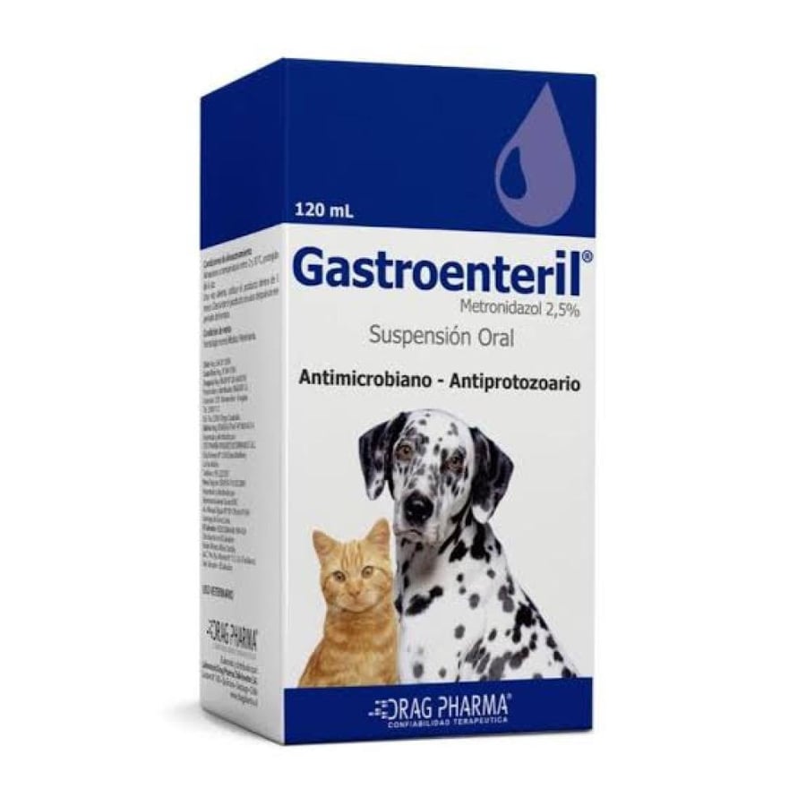 جاسترونيل  لعلاج الاسهال والتهابات الامعاء لدى  القطط والكلاب  من شركة دراج فارما GASTROENTERIL 120 ML From Drag Pharma
