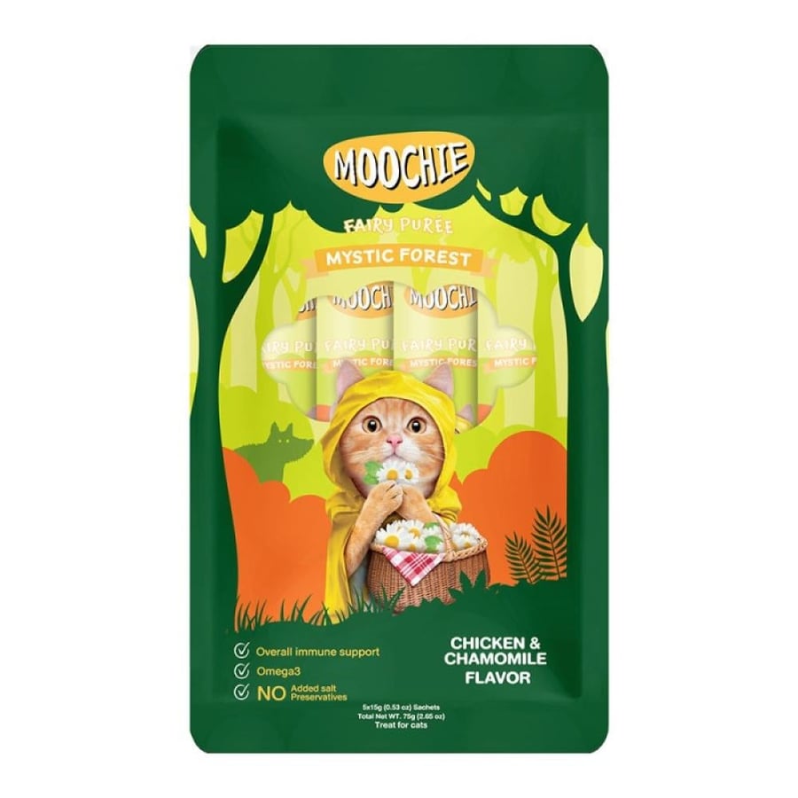 Mocci "Very Puree" rewards for cats creamy with chicken flavor and chamomile - 15 grams