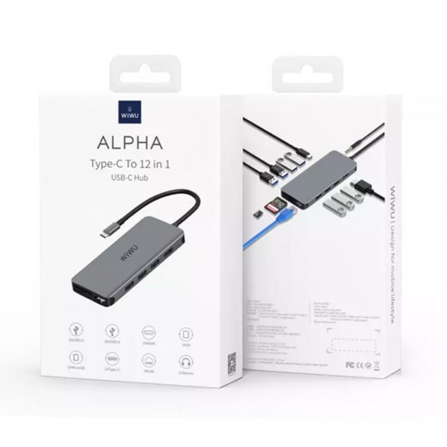 محول WiWU Alpha Type-C to 12 in 1 USB-C Hub هو الحل الشامل لج
