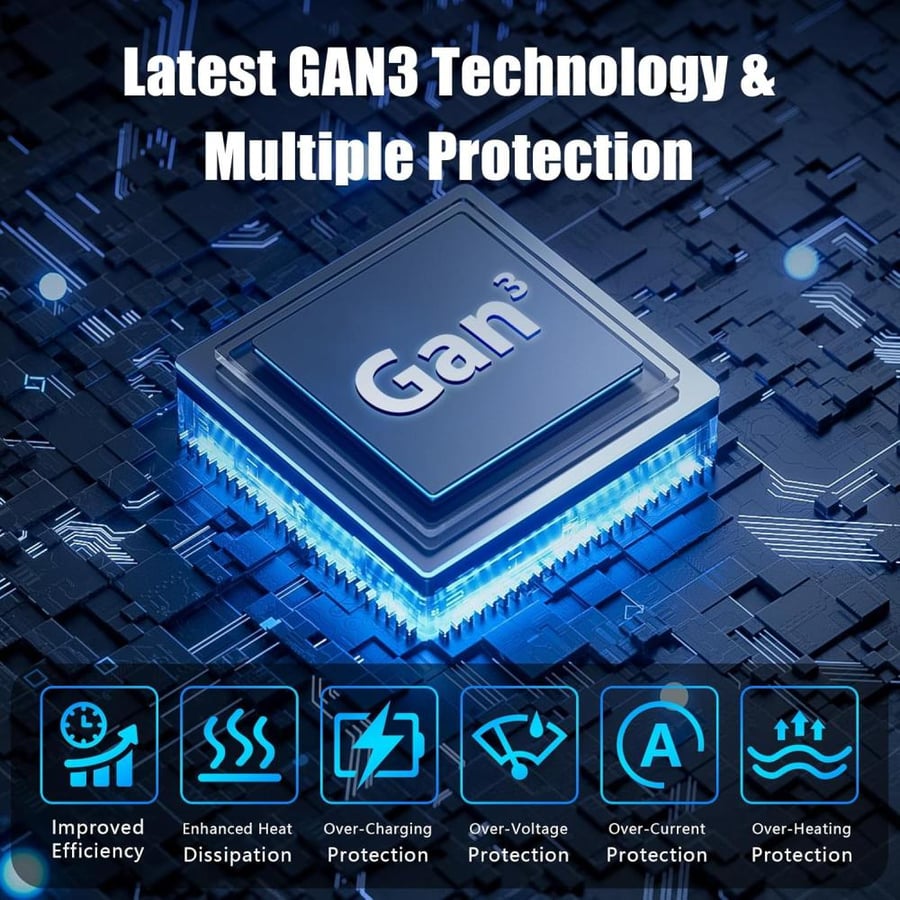 شاحن سطح المكتب السريع DigitPlus GaN Pro - طراز DP-868