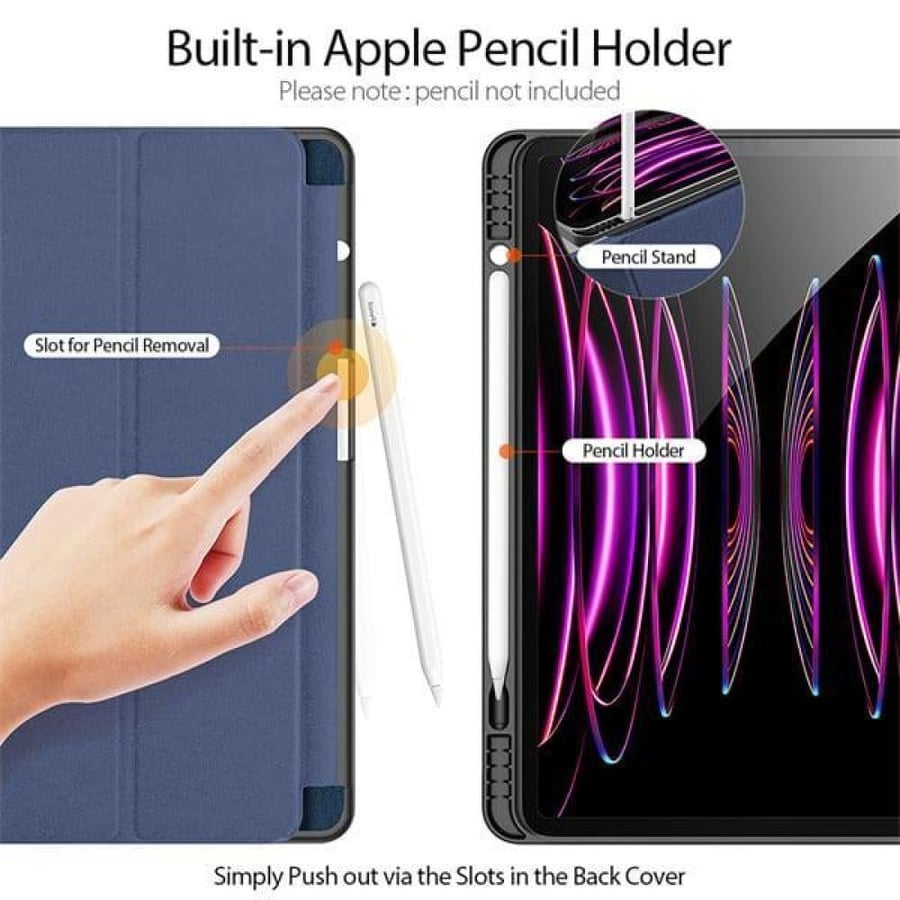 كفر Domo لأجهزة i iPad Pro 13 (2024)(مزود بحامل Apple Pencil سمارات