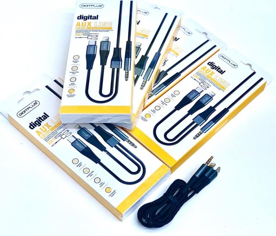 ‏Digital AUX Line 2-in-1 Cable منDigitplus