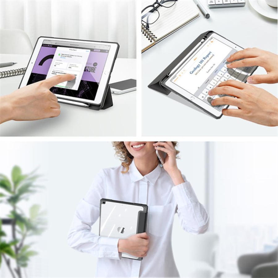 كفر سلسلة Toby لأجهزة iPad 7/8/9 بمقاس 10.2 (مزود بحامل قلم Apple سمارات