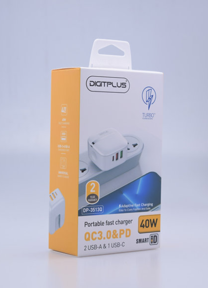 30 واط مع دعم تقنية الشحن السريع QC 3.0 Digitplus Elite Charger