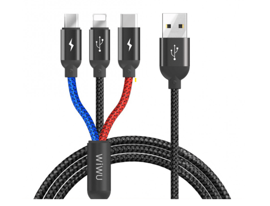 WiWU ATOM 3-in-1 Charging & Sync Cable
