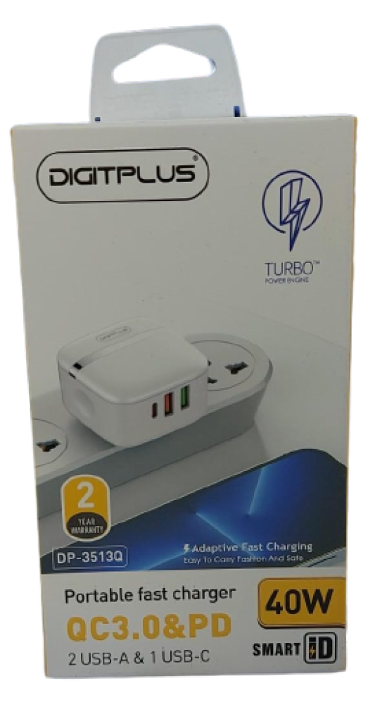 30 واط مع دعم تقنية الشحن السريع QC 3.0 Digitplus Elite Charger