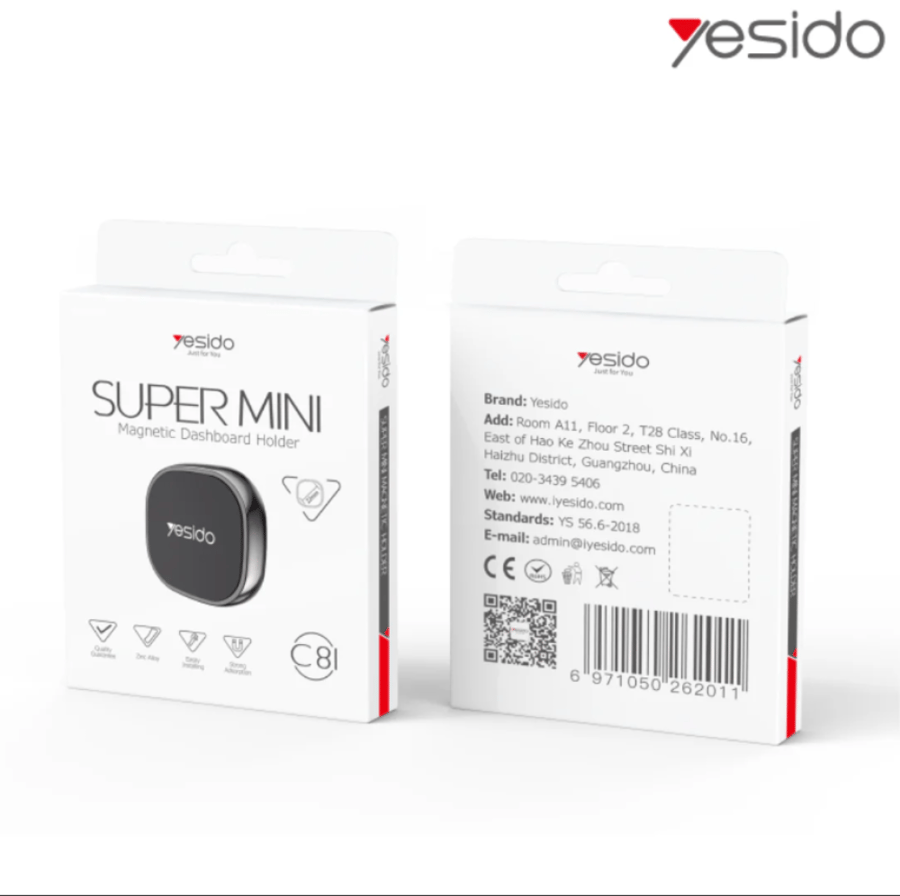 حامل مغناطيسي صغير للسيارة Yesido Super Mini (C81)