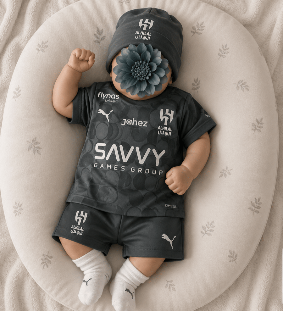 طقم مواليد نادي الهلال السعودي الثالث الجديد 2026
