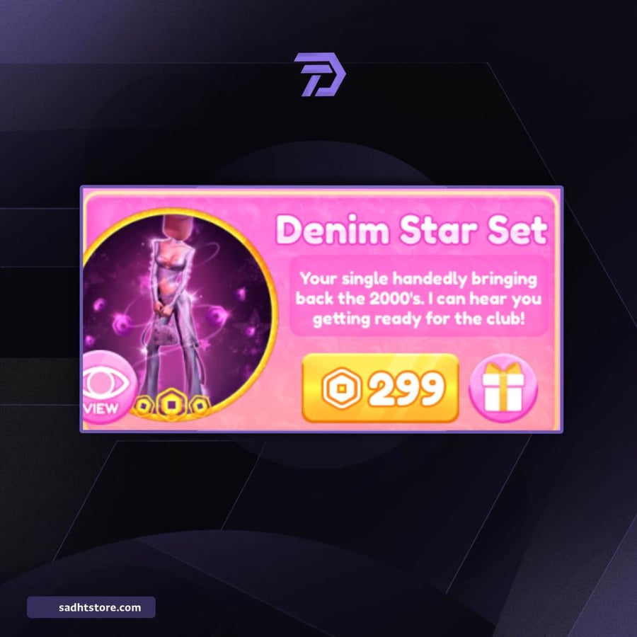 دريس تو امبرس Denim star set