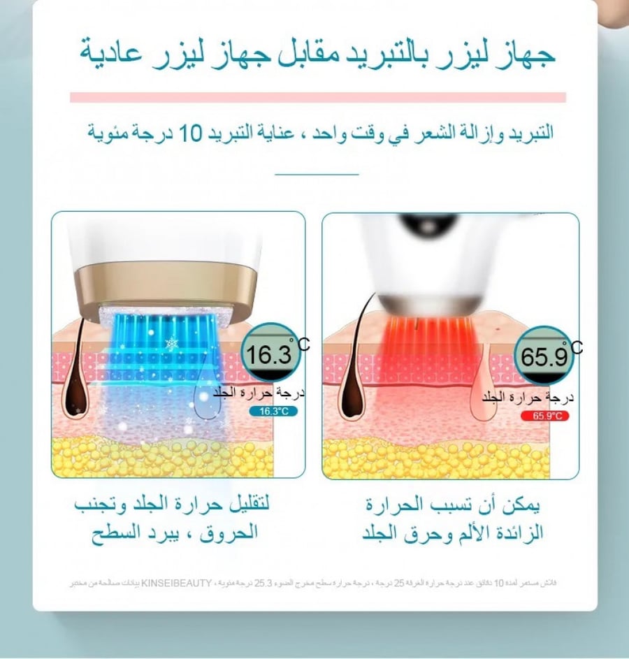 ليزر منزلي Kinseibeauty  بخاصية التبريد