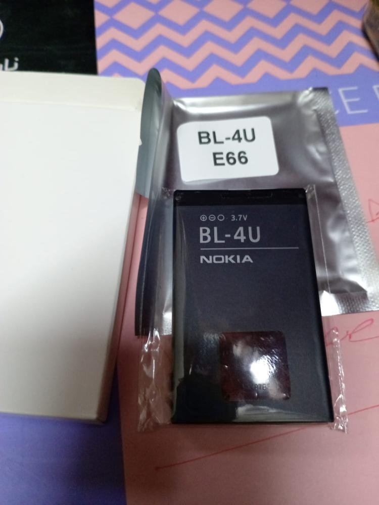 بطارية BL-4U نوكيا الاصلية متوافقه مع جوال نوكيا 206 515 5250 5330 XpressMusic 5730 C5-03 E66 Asha 300 500 8800