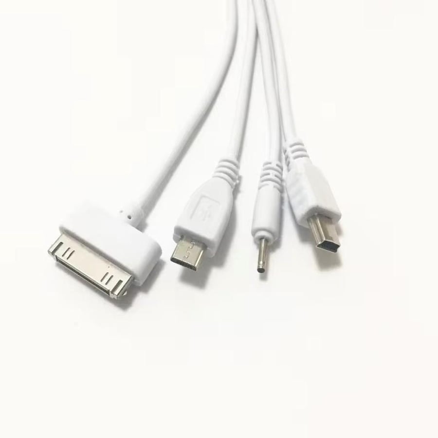 شاحن USB عالمي 4 في 1 ، ثلاثي شاحن نوكيا سوني إريكسون موتورولا ابل ايفون  متوافق مع IPhone 4S ، IPod ، Nokia ، Xiaomi ، HTC