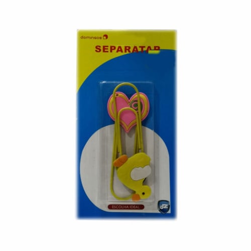 مشبك فواصل للورق 10 ×2.5 سم كرت 2 قطعة