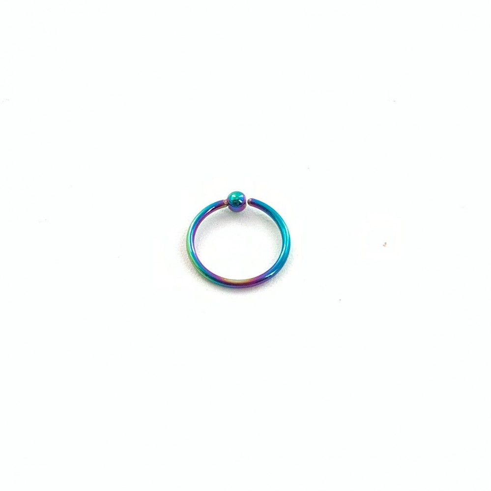 20g Metallic Fixed Ball Hoop