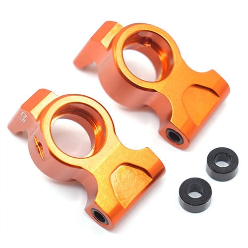 Yeah Racing Aluminum Rear Hub/Knuckle Arm For HPI RS4 Sport3 Orange