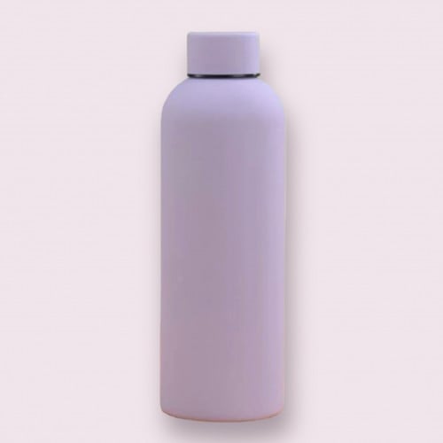 زمزمية ستيل ( بنفسجي فاتح ) 500ml شامل الاسم