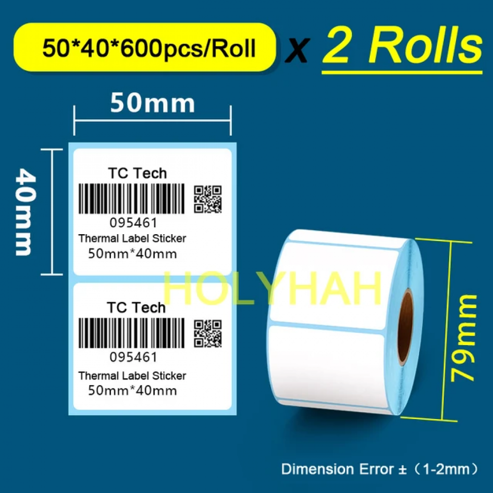 50X40 600Pcs 2Roll