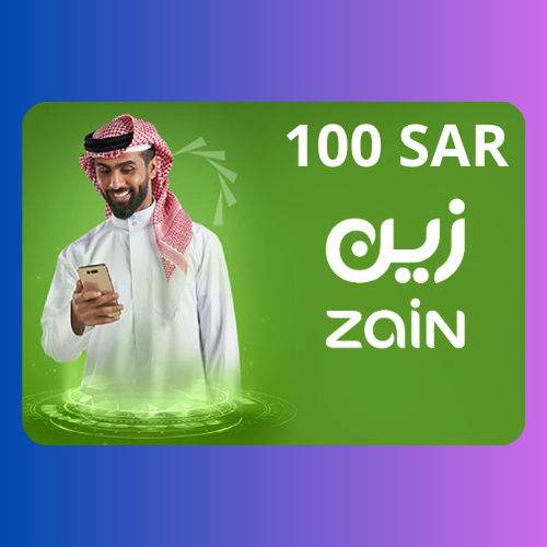 بطاقة شحن زين - المتجر السعودي 100 ريال