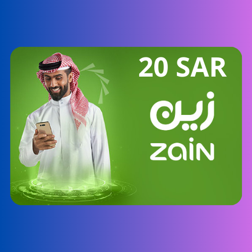 بطاقة شحن زين - المتجر السعودي 20 ريال