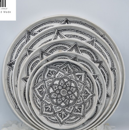 ألواح من الخوص الطبيعي مكونه من 5 قطع