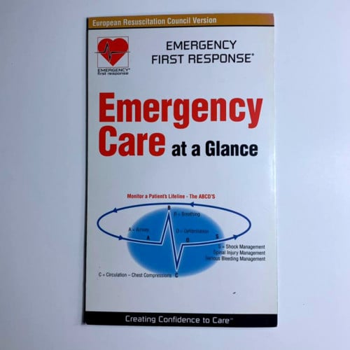 مطوية رعاية الطوارئ EFR في لمحة انجليزي نسخة 2006