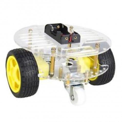 Two Wheel Drive Round Smart Robot Car Chassy