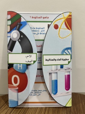 مطوية الماء والمخاليط صف سادس